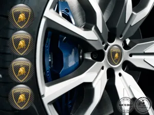 Lamborghini Adesivo Cupola Stile Loghi Ruota Esclusivi